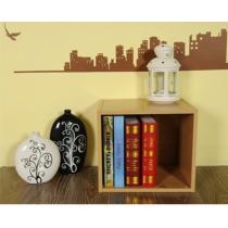 彩色松木纹自由组合格子书柜简约现代收纳储物柜木质柜子书架